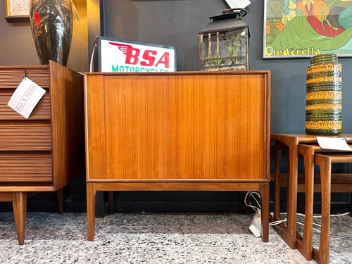 Danish teak tambour front - danish,