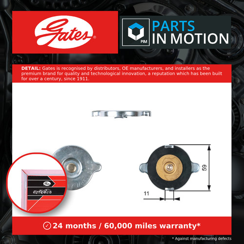 Radiator cap fits ford cortina - cap,
