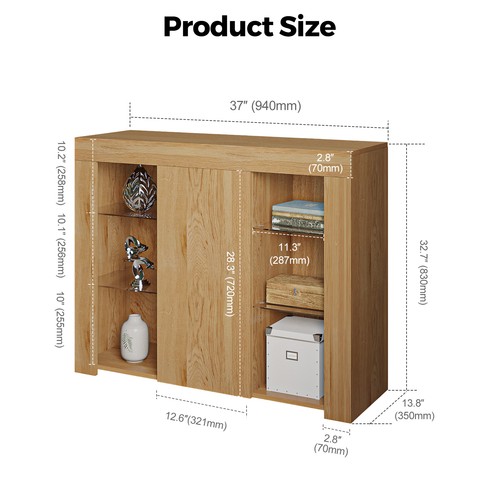 High gloss door sideboard - gloss,
