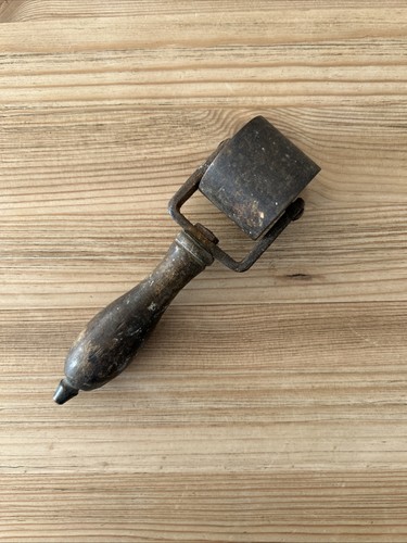 Vintage hand block roller with - vintage,
