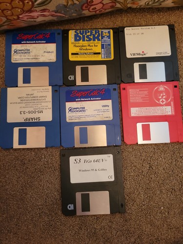 Vintage floppy disk bundle - vintage,