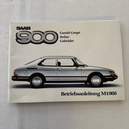 1988 saab 900 owners - owners, manual