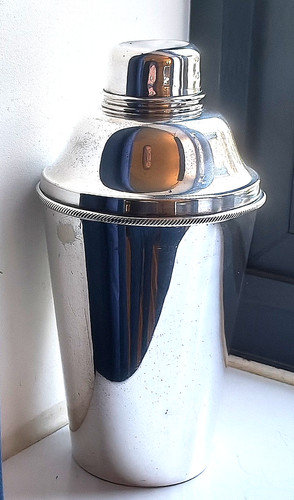 Antique large cocktail shaker - antique,