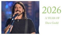 Dave Grohl 2026 Landscape Desktop Calendar