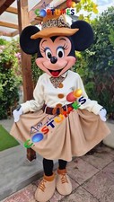 Safari Minnie Mouse Lookalike Costume Mascot Fancy Dress Hire Delivery UK A1