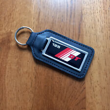 Yamaha DT125MX Leather Keyring Black/Red 81 DT125 Key Fob DT 125 MX Spares Parts
