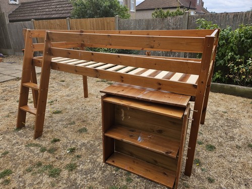 Solid wooden kid loft bed - solid,