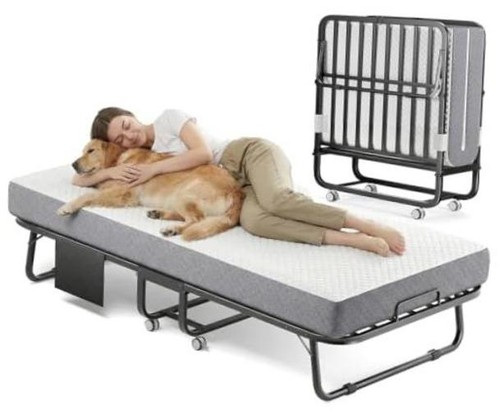 Folding bed with memory foam - memory,