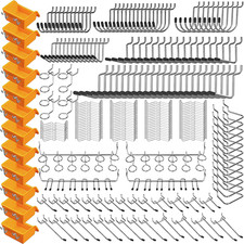 Pegboard Hooks 260 Pcs Peg Board Organizer Accessories Garage Kitchen Bathroom