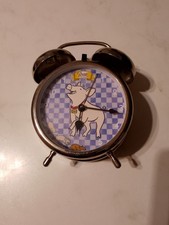 FROM THE FILM BABE,  VINTAGE, WIND  UP, MECHANICAL  ALARM CLOCK, COLLECTABLE.