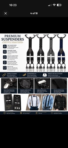 Men heavy duty - duty, suspenders