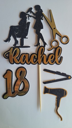 Hairdresser cake topper set - cake,