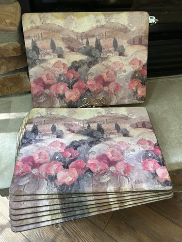 Poppy delights placemats set - placemats,