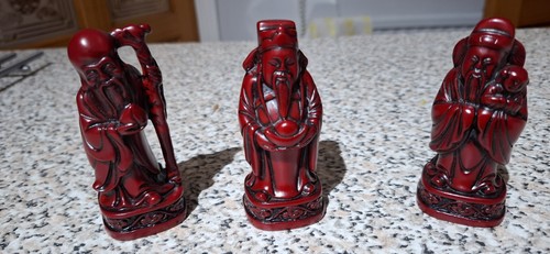 Vintage chinese red resin - red, 3
