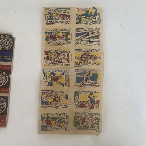 Old matchbox labels - old, czech