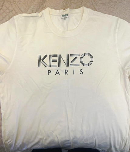 Kenzo men white crew - men's, neck