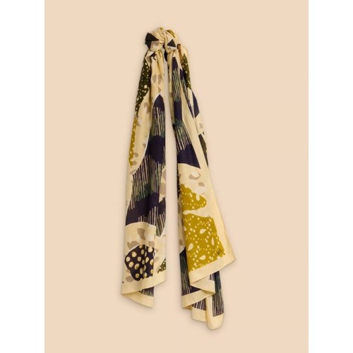 White stuff bird patchwork - white,