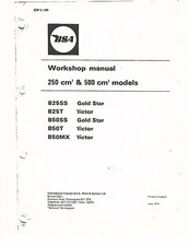 BSA Workshop Manual Book 1971