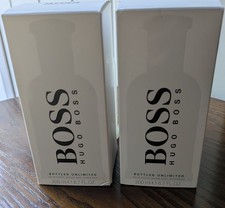 Hugo Boss Unlimited 2 x 200 ml EMPTY BOTTLES and BOXES 