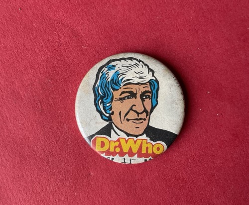 Vintage who tin pin badge - tin,