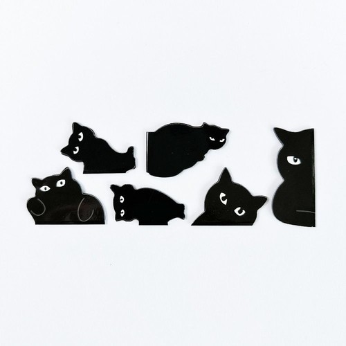6pcs magnetic black - 6pcs,