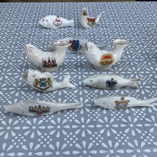 Crested China Fish x7