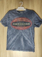 Original West Coast Choppers Shirt "Custom Fabrication" Size M Vintage Distre...