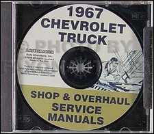 1967 Chevy Truck Shop Manual and Overhaul CD Pickup Suburban Van Panel Chevrolet