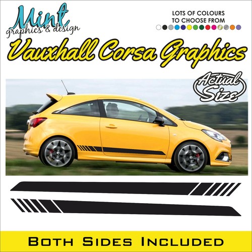 Vauxhall corsa side stripes - corsa,