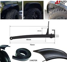45mm 3 Meter Universal Wheel Trim Arch Extensions Fender Flares 4x4 Offroad Suv