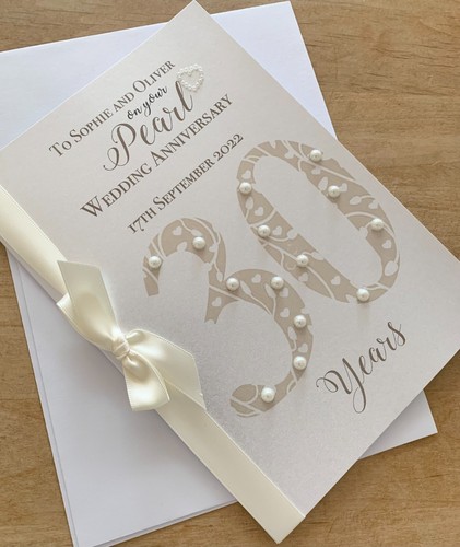 Personalised luxury 30th pearl - personalised,