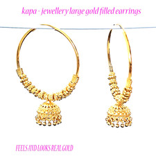 Gold plated earrings - 22, ct