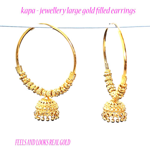 Gold plated earrings - ct,