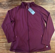 Dash ( Bon Marche ) Activewear Full Zip Sports Jacket In Maroon Size 20