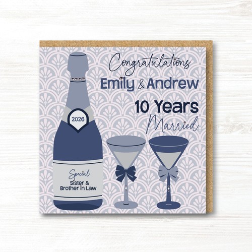 Personalised handmade tin 10th - handmade,