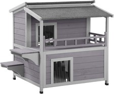 Outdoor Catio Wooden Cat