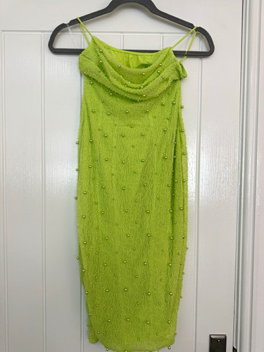 Polly lime green midi slip - lime,