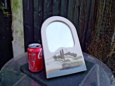 Paul Gooderham Gailey Studio Art Pottery Landscape Scene Framed Easel Mirror