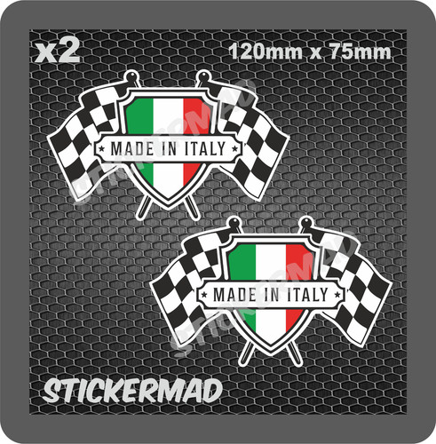 Made italy chequered - x2,
