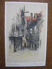 Grope Lane, Shrewsbury, Shropshire - Artistic by Marjorie C Bates