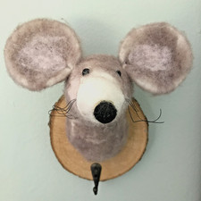 Mouse Rat Head Wall Hook on