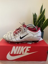 Rare Vintage Nike Total 90 III FG Football Boot White Red Pre-Owned T90