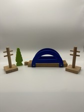 Wooden Railway Bridge Scene