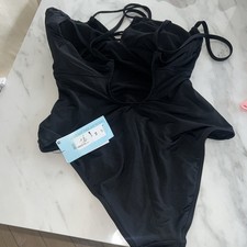 M&S MaternitySun Smart Chlorine Resistant Swimsuit UPF 50+ UK 14 Black