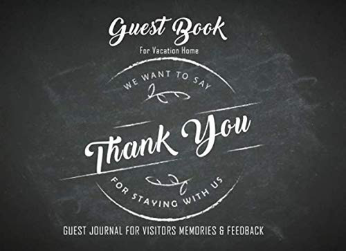 Guest book for - vacation, home
