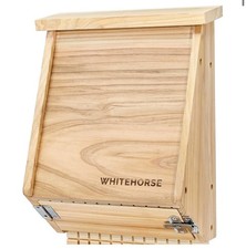 WHITEHORSE Bat House For Outdoors - A 4-Chamber Bat Box - Made From Solid Cedar