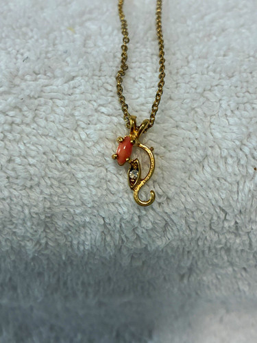 Vintage dainty pink coral - dainty,