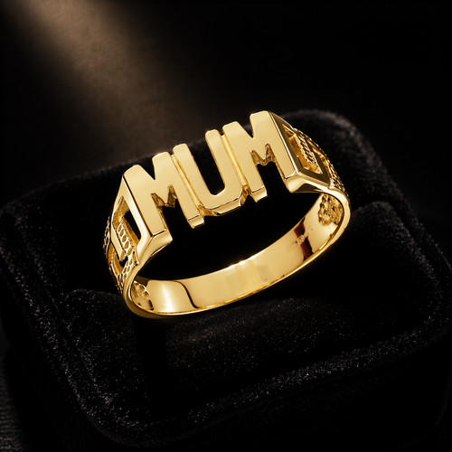 Mum ring 9ct - gold, 375