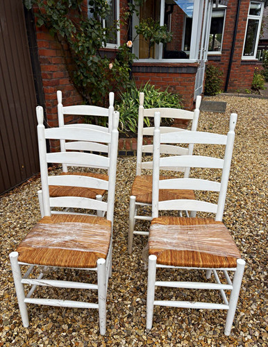 Set white painted wooden - set,
