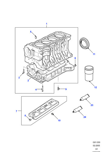 Land rover screw for engine - land,